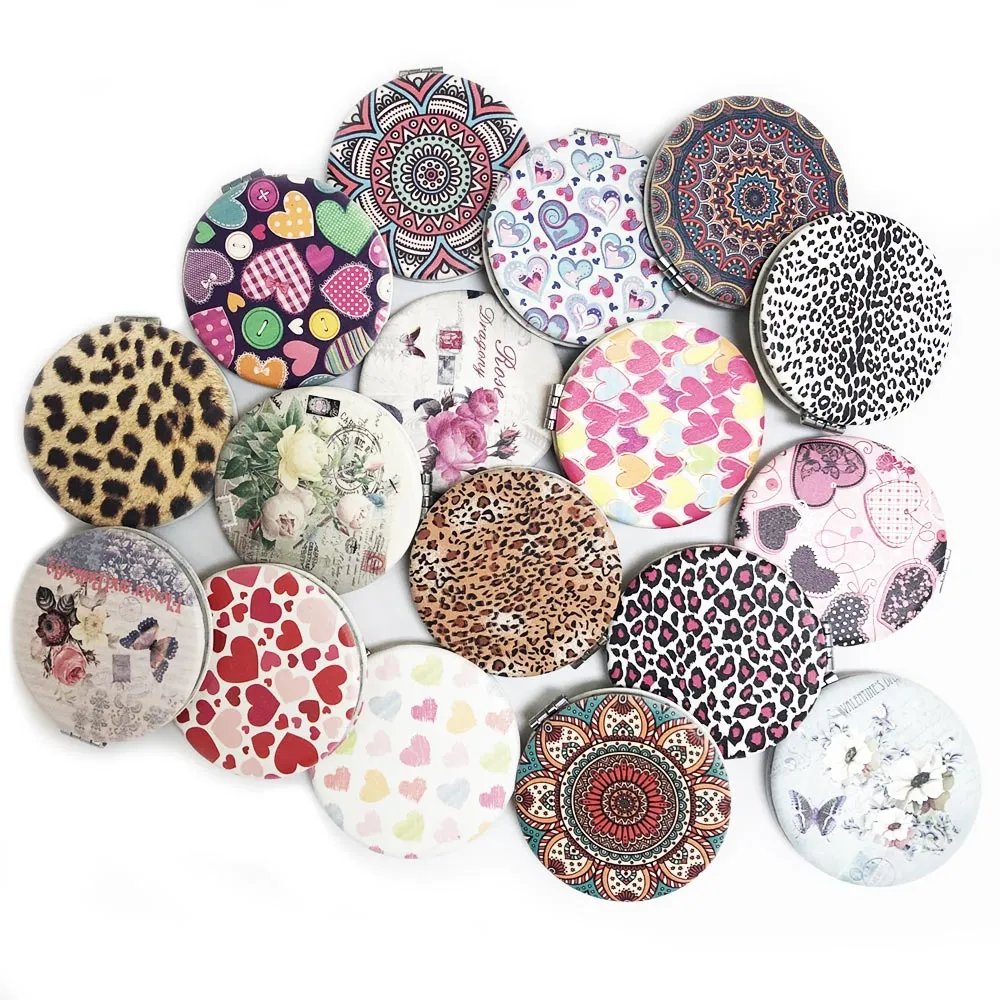 1 Compact Mirror 2 Sided Travel Makeup Portable Folding Handbag Purse Pocket