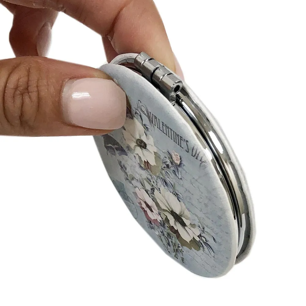 1 Compact Mirror 2 Sided Travel Makeup Portable Folding Handbag Purse Pocket