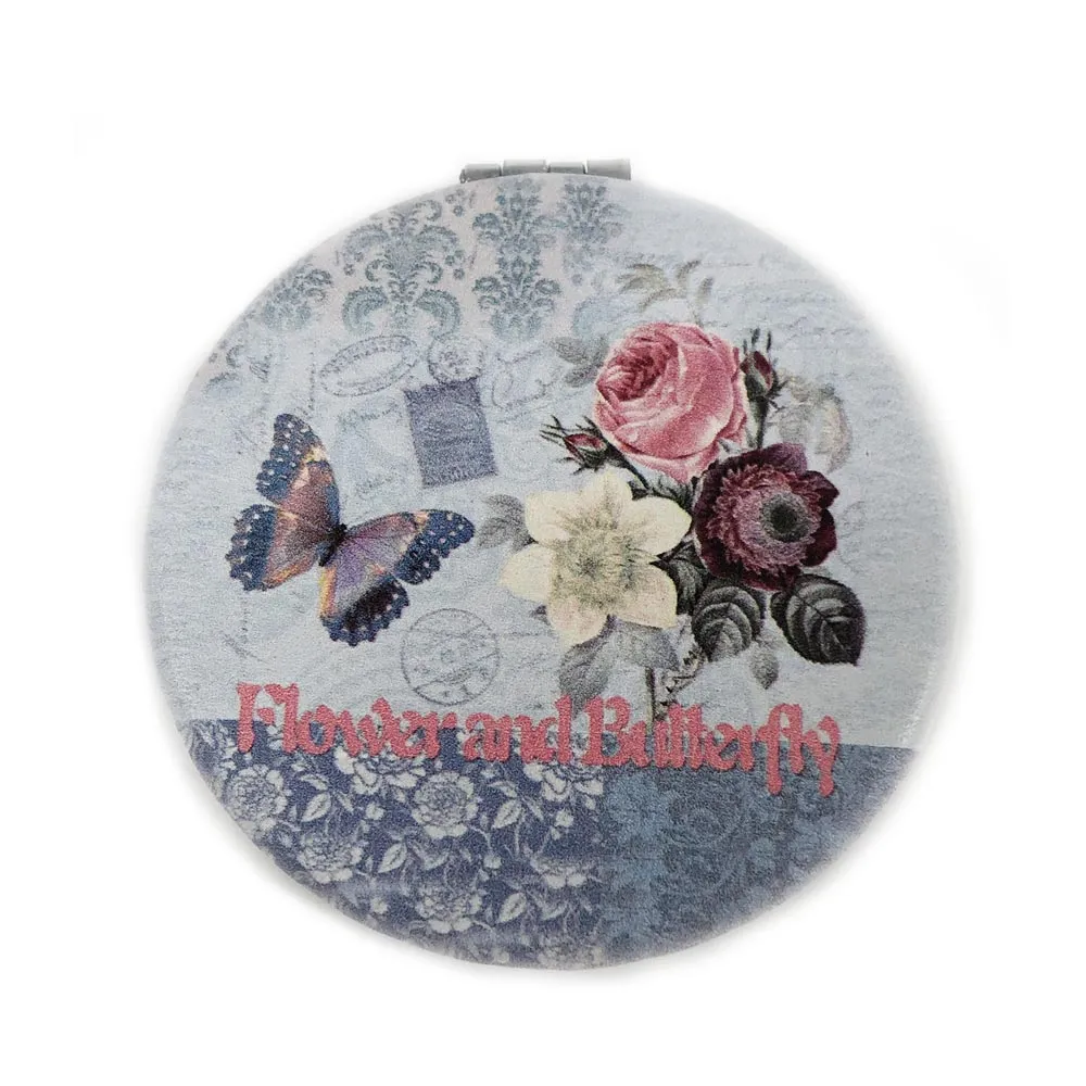 1 Compact Mirror 2 Sided Travel Makeup Portable Folding Handbag Purse Pocket
