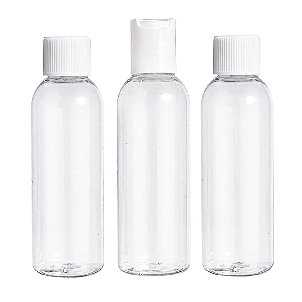12 Pack Plastic Empty Toiletry Bottles 60ml Containers for Travel Essential Oil