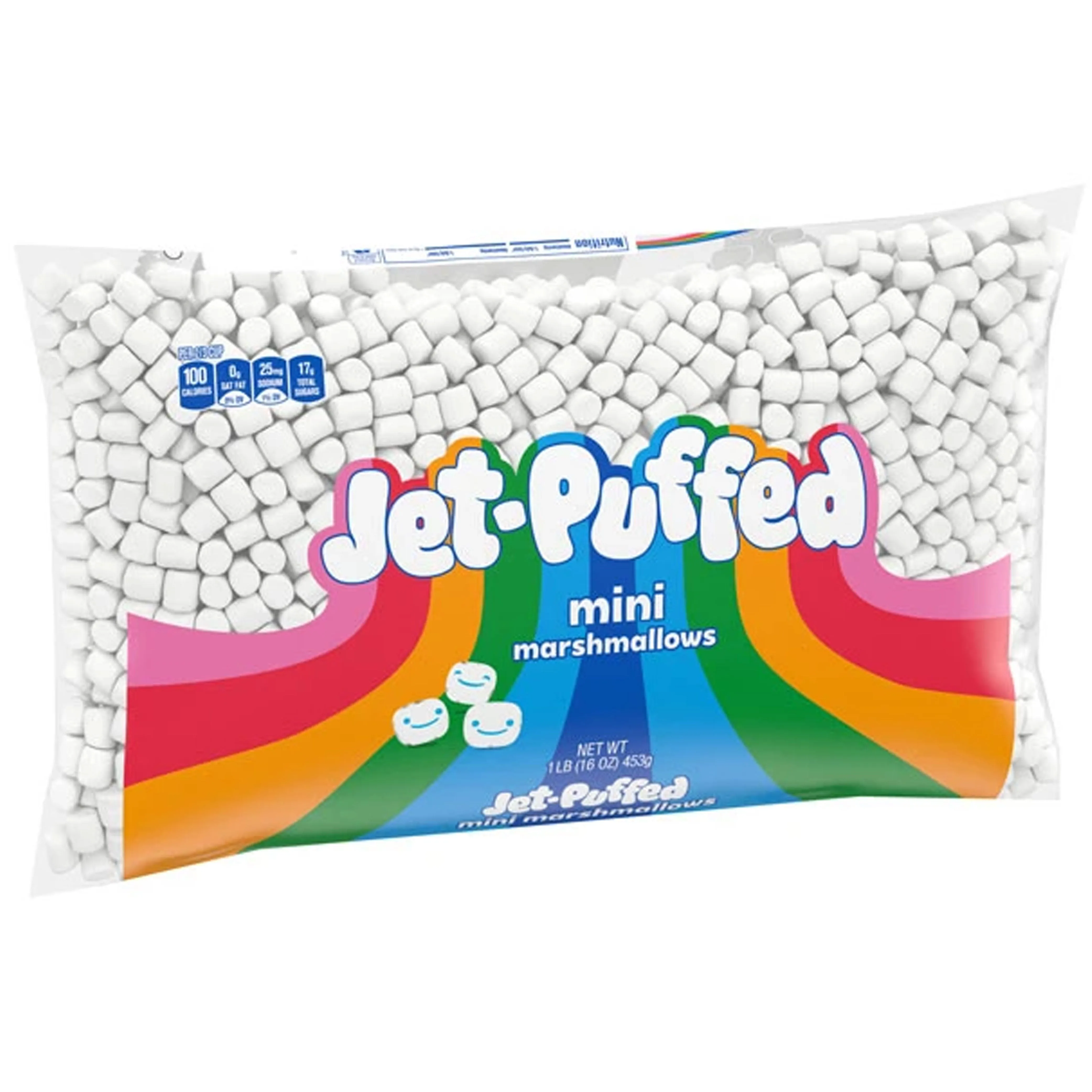 4 Bags Jet Puffed Mini Marshmallows Hot Cocoa Desserts Mini Marshmallow 40 Ounce