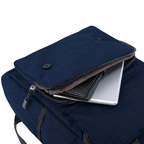 ABage Unisex Laptop Backpack Water Resistant Oxford Travel Daypack School Backpack, Royal Blue