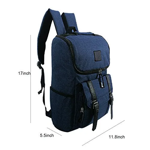ABage Unisex Laptop Backpack Water Resistant Oxford Travel Daypack School Backpack, Royal Blue