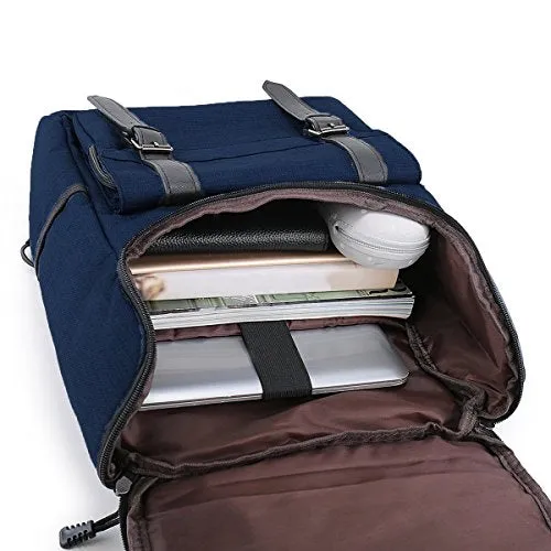 ABage Unisex Laptop Backpack Water Resistant Oxford Travel Daypack School Backpack, Royal Blue