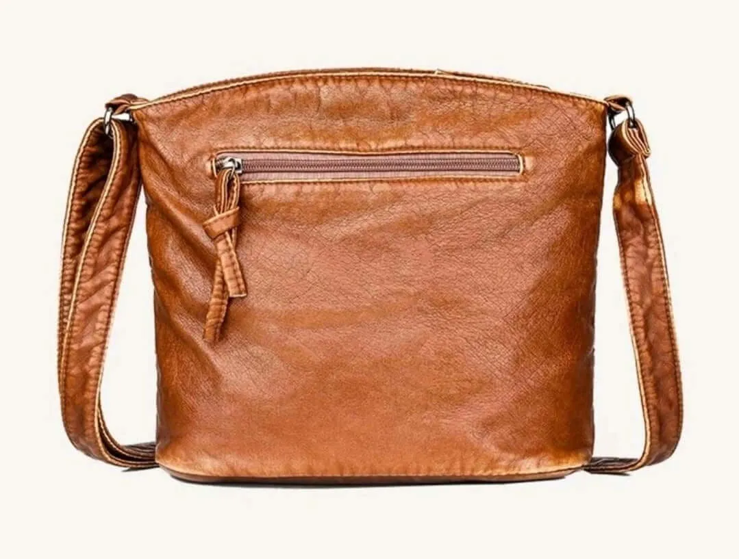 Bag - Shoulder - soft tan leather