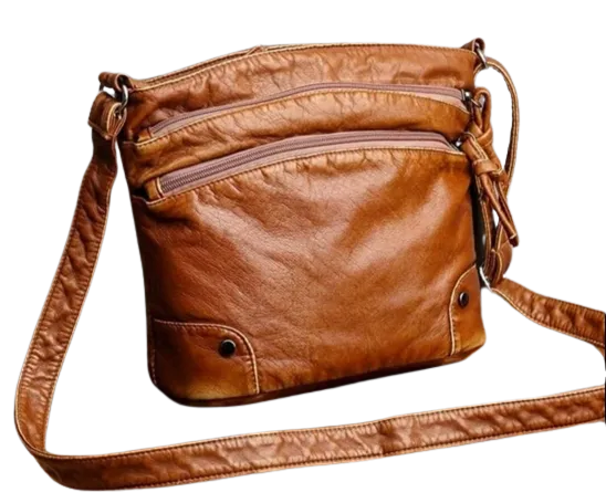 Bag - Shoulder - soft tan leather