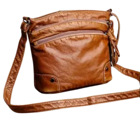 Bag - Shoulder - soft tan leather