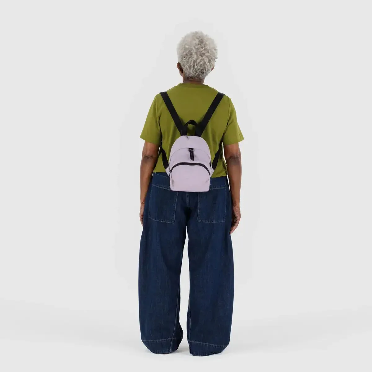Baggu Mini Nylon Backpack in Dusty Pink