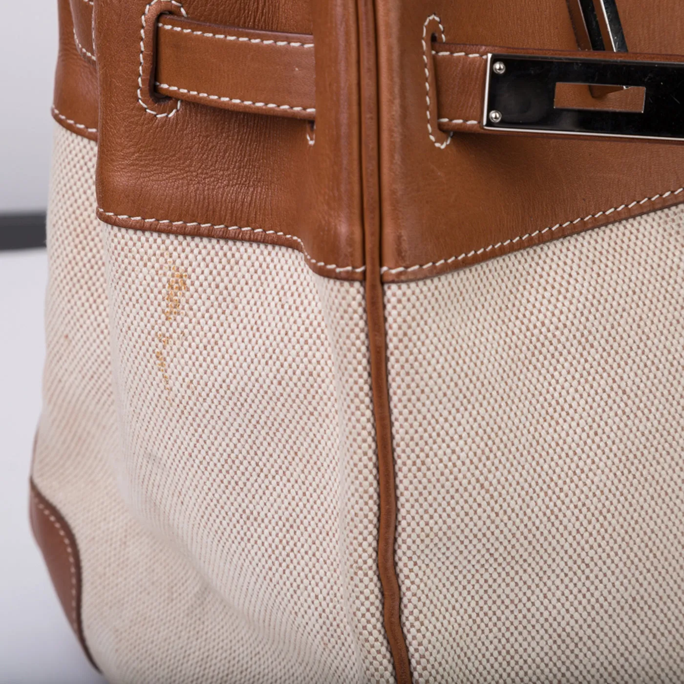 Birkin 35 - Barenia and Ecru Canvas