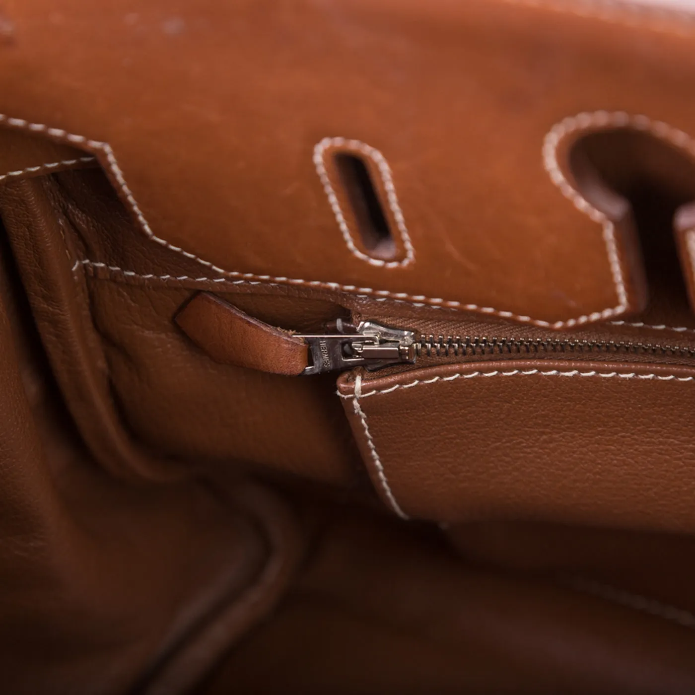 Birkin 35 - Barenia and Ecru Canvas