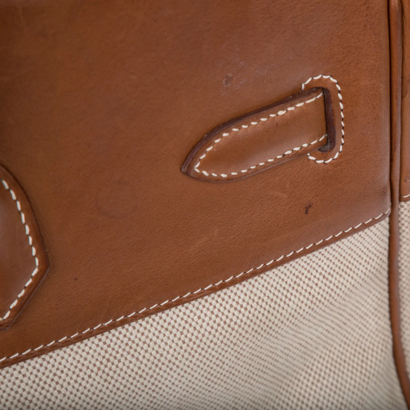 Birkin 35 - Barenia and Ecru Canvas
