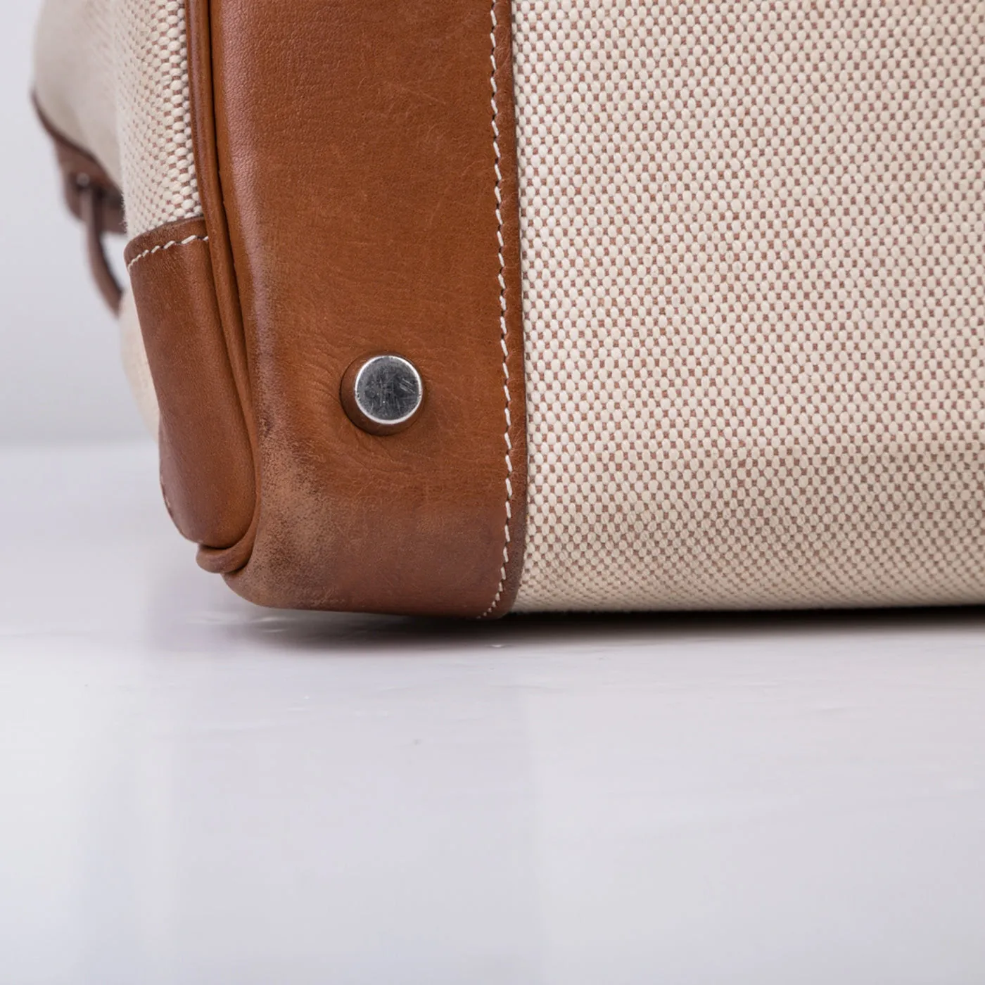 Birkin 35 - Barenia and Ecru Canvas