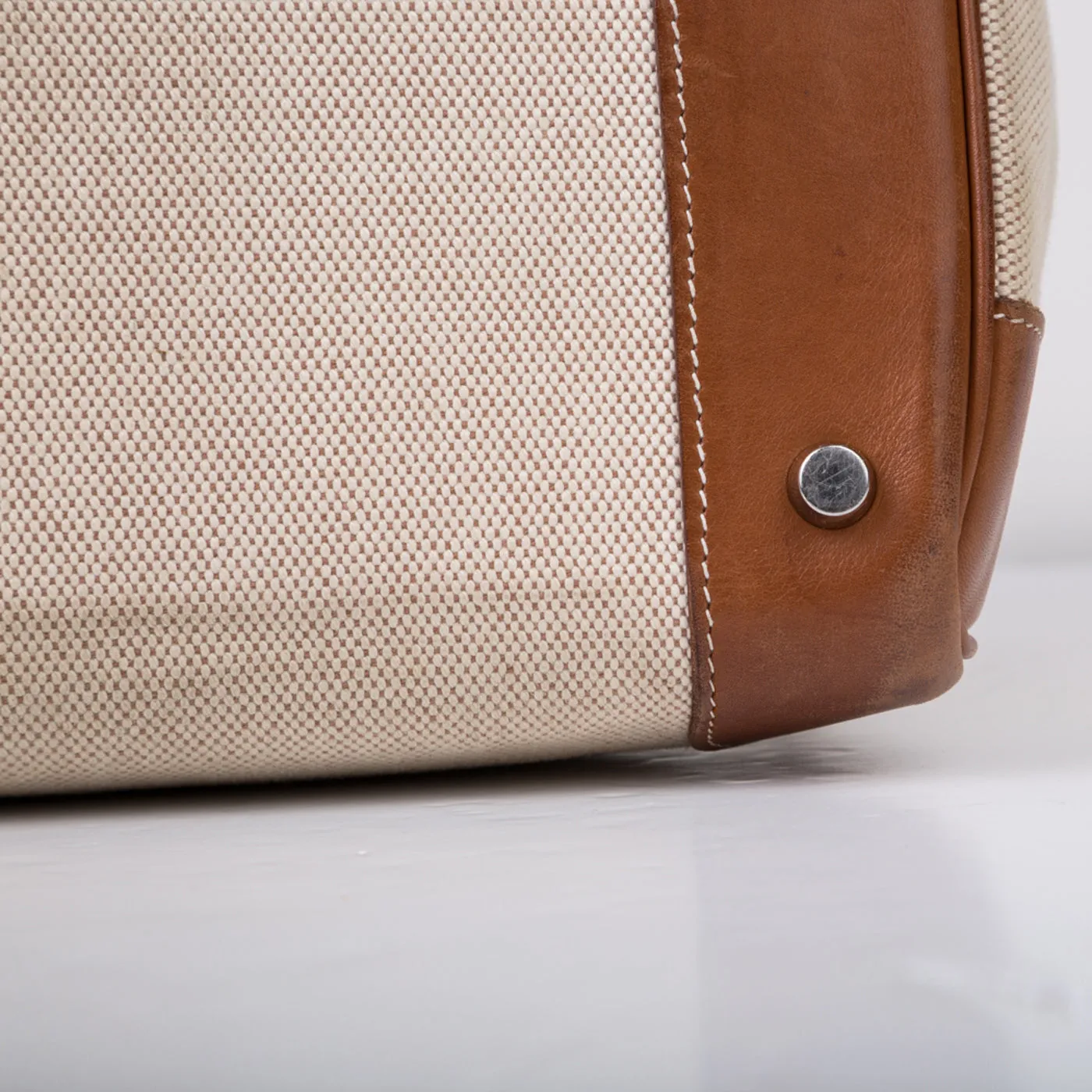 Birkin 35 - Barenia and Ecru Canvas