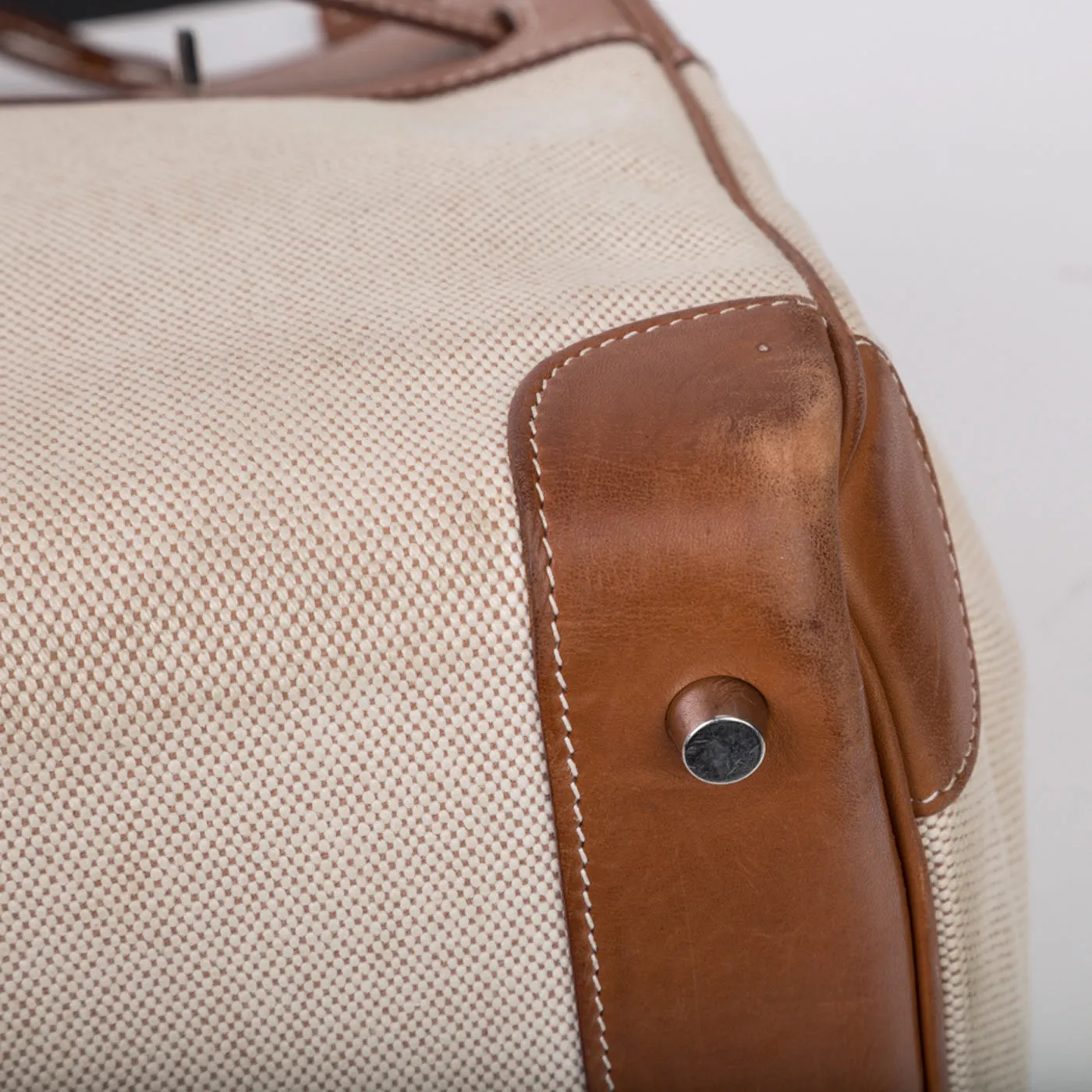 Birkin 35 - Barenia and Ecru Canvas