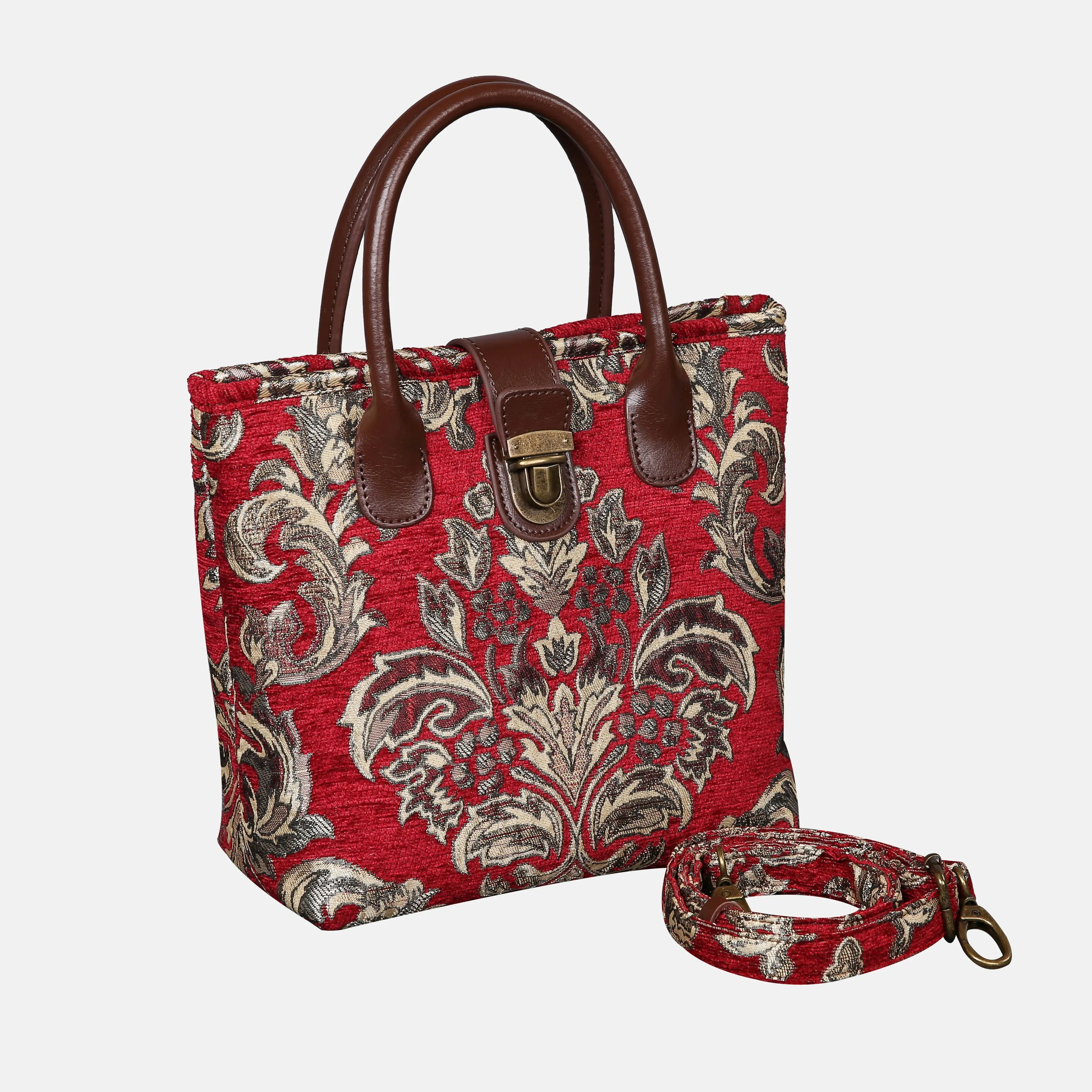 Blossom R-G Tuck Lock Carpet Satchel