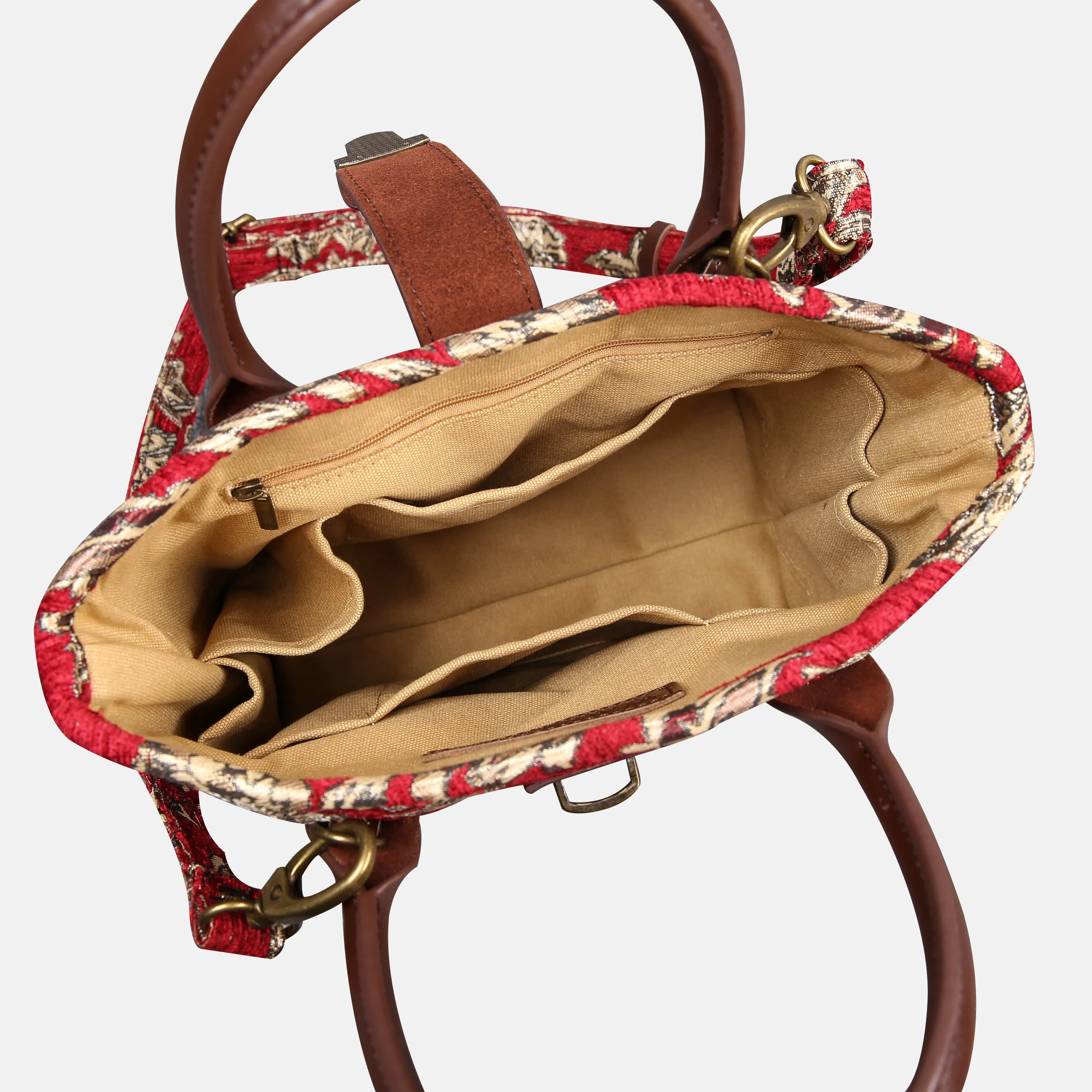 Blossom R-G Tuck Lock Carpet Satchel