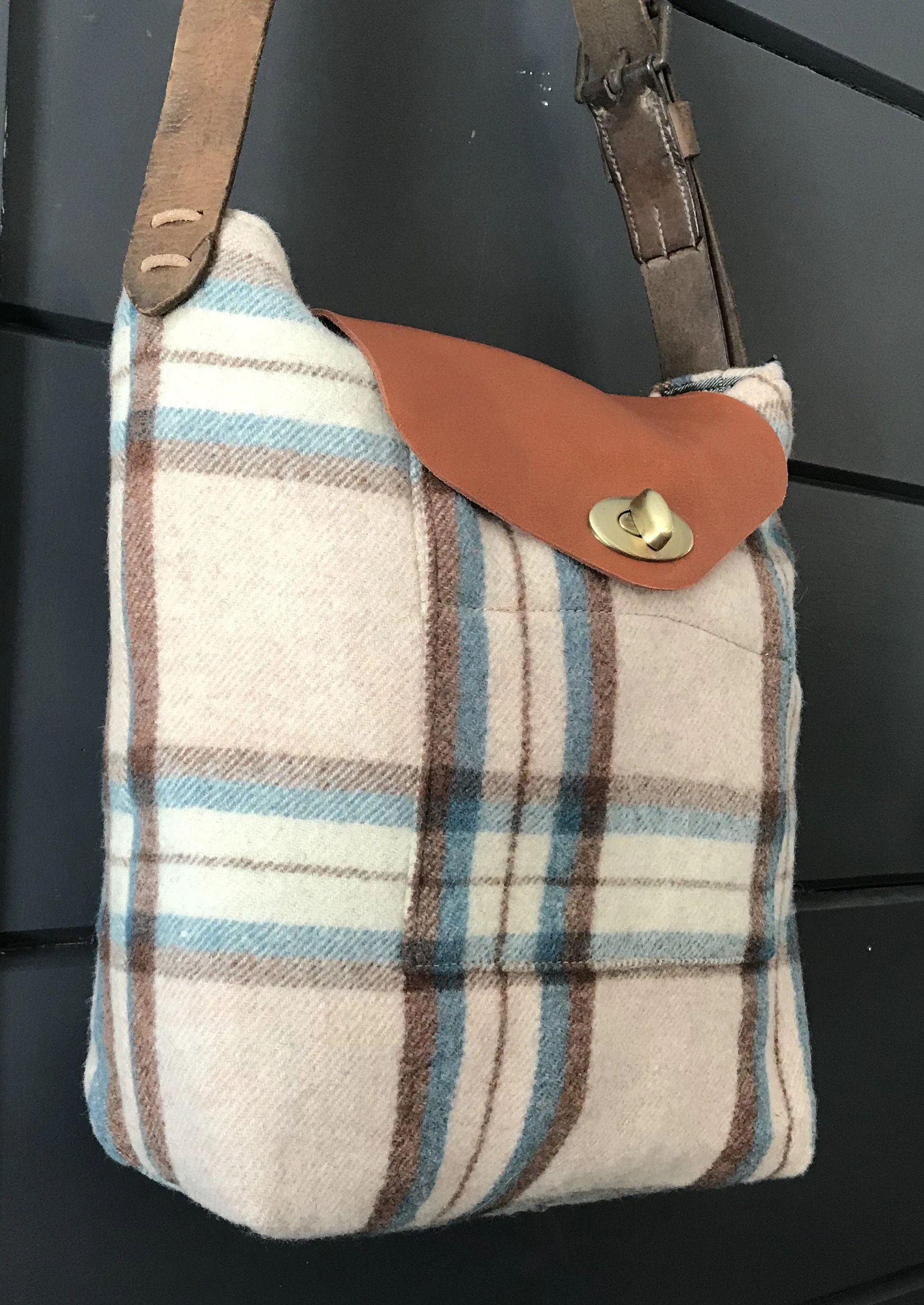 British Artist-made Vintage Wool Blanket Bag/Purse