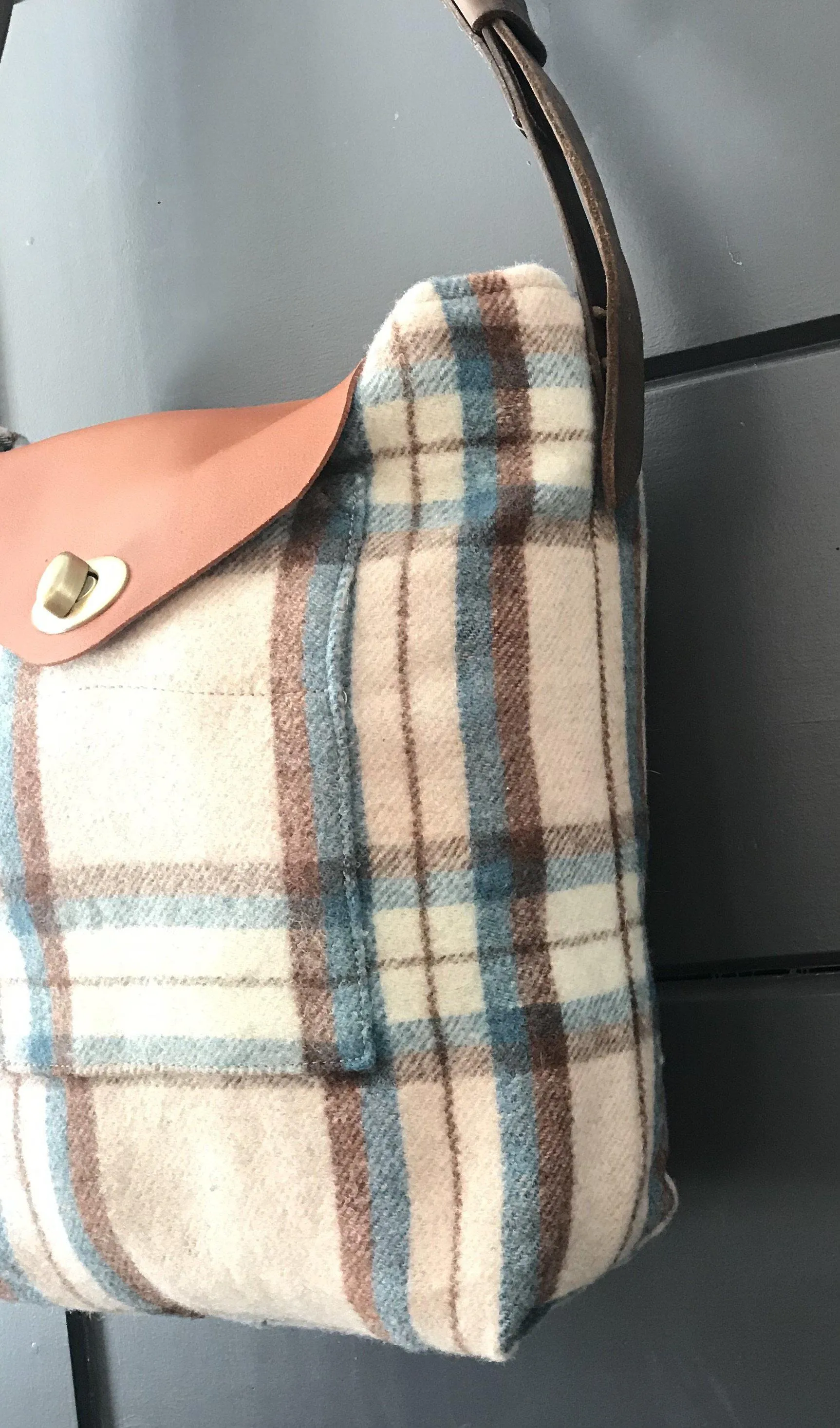 British Artist-made Vintage Wool Blanket Bag/Purse