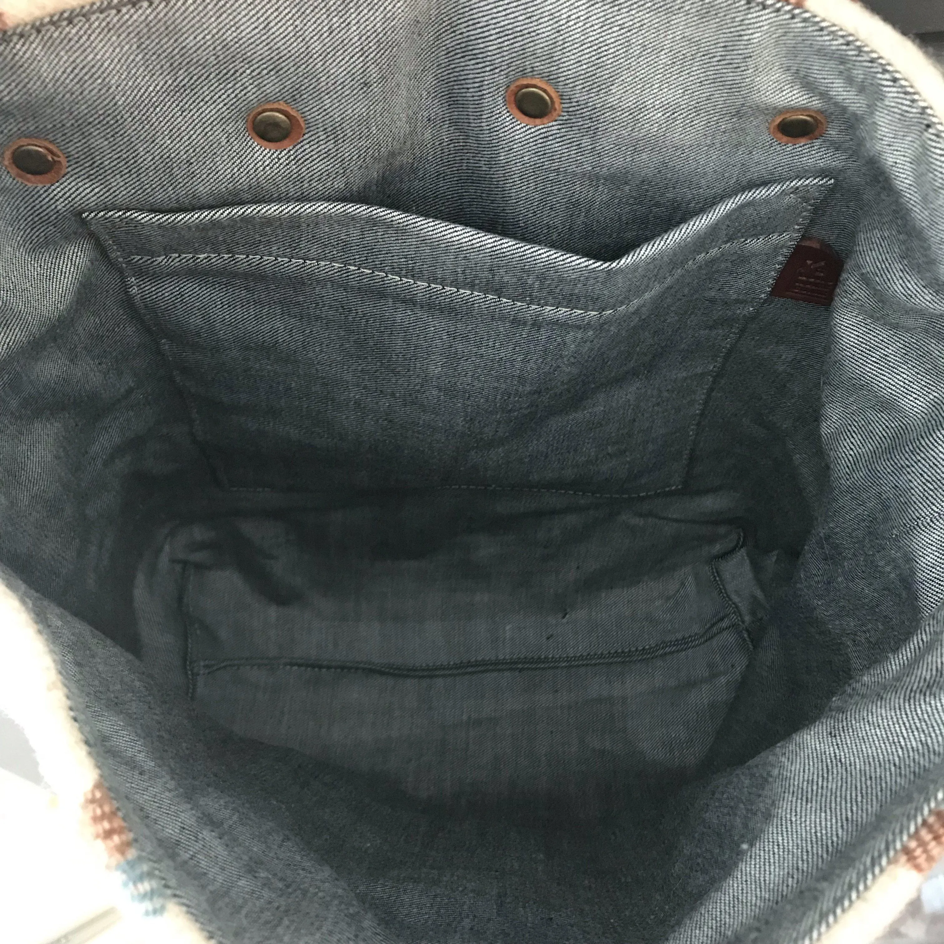 British Artist-made Vintage Wool Blanket Bag/Purse