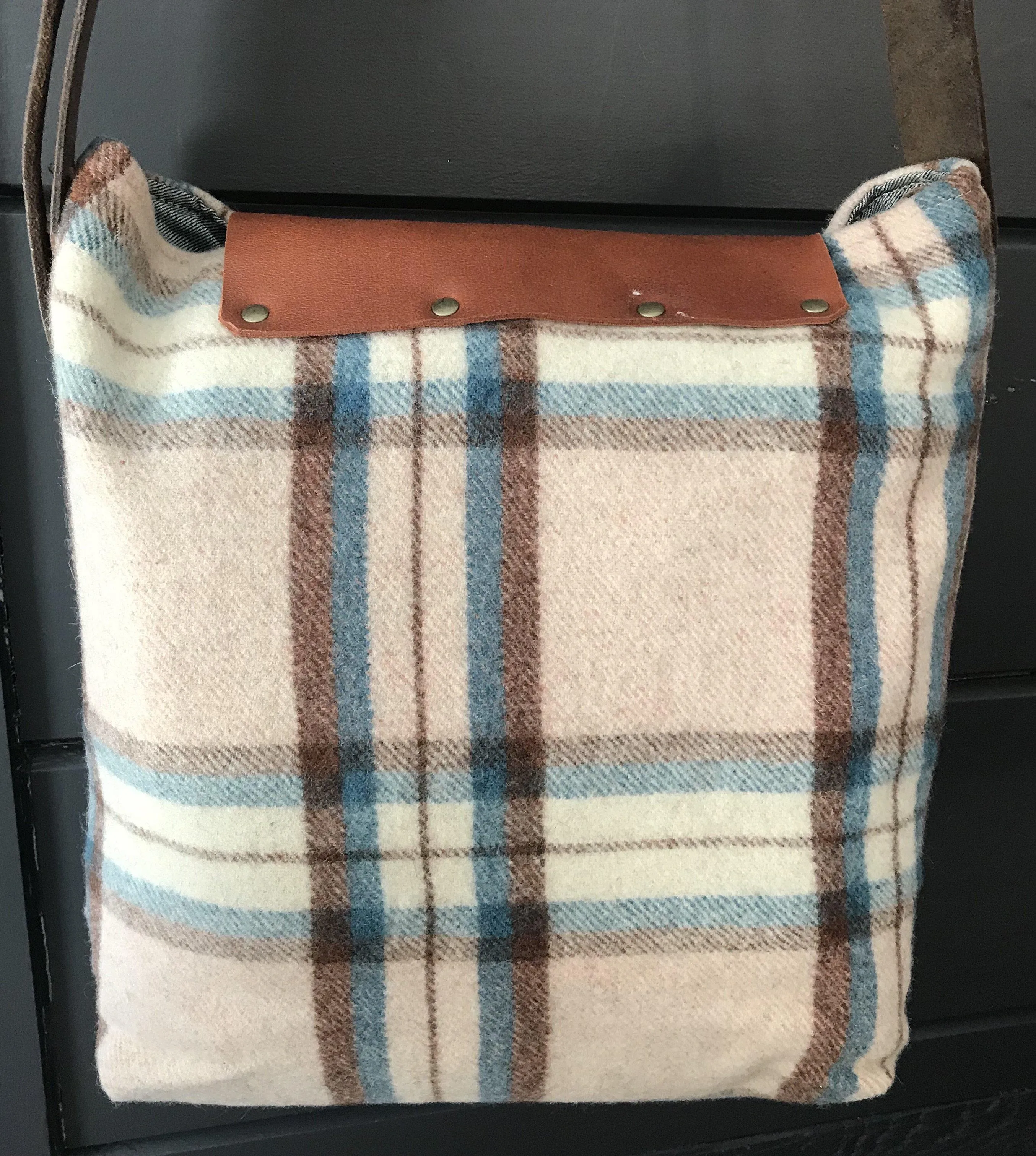 British Artist-made Vintage Wool Blanket Bag/Purse