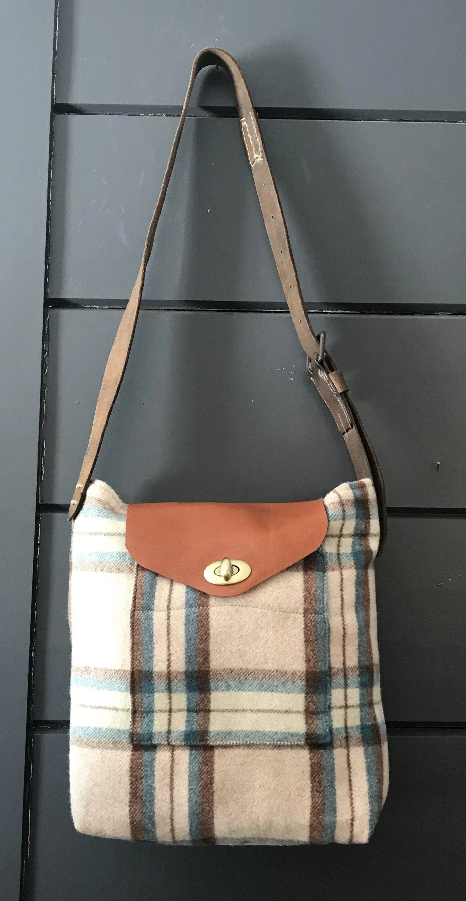 British Artist-made Vintage Wool Blanket Bag/Purse