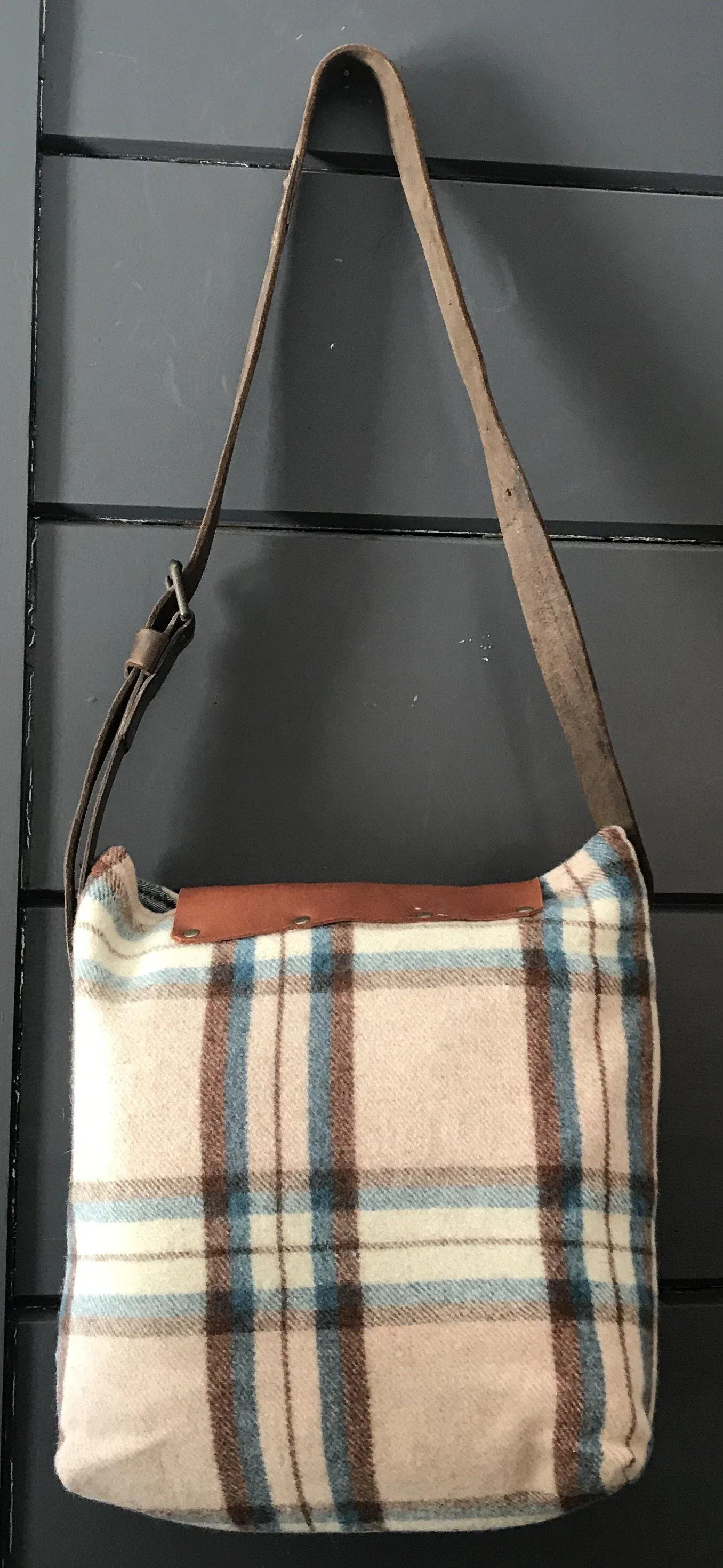 British Artist-made Vintage Wool Blanket Bag/Purse