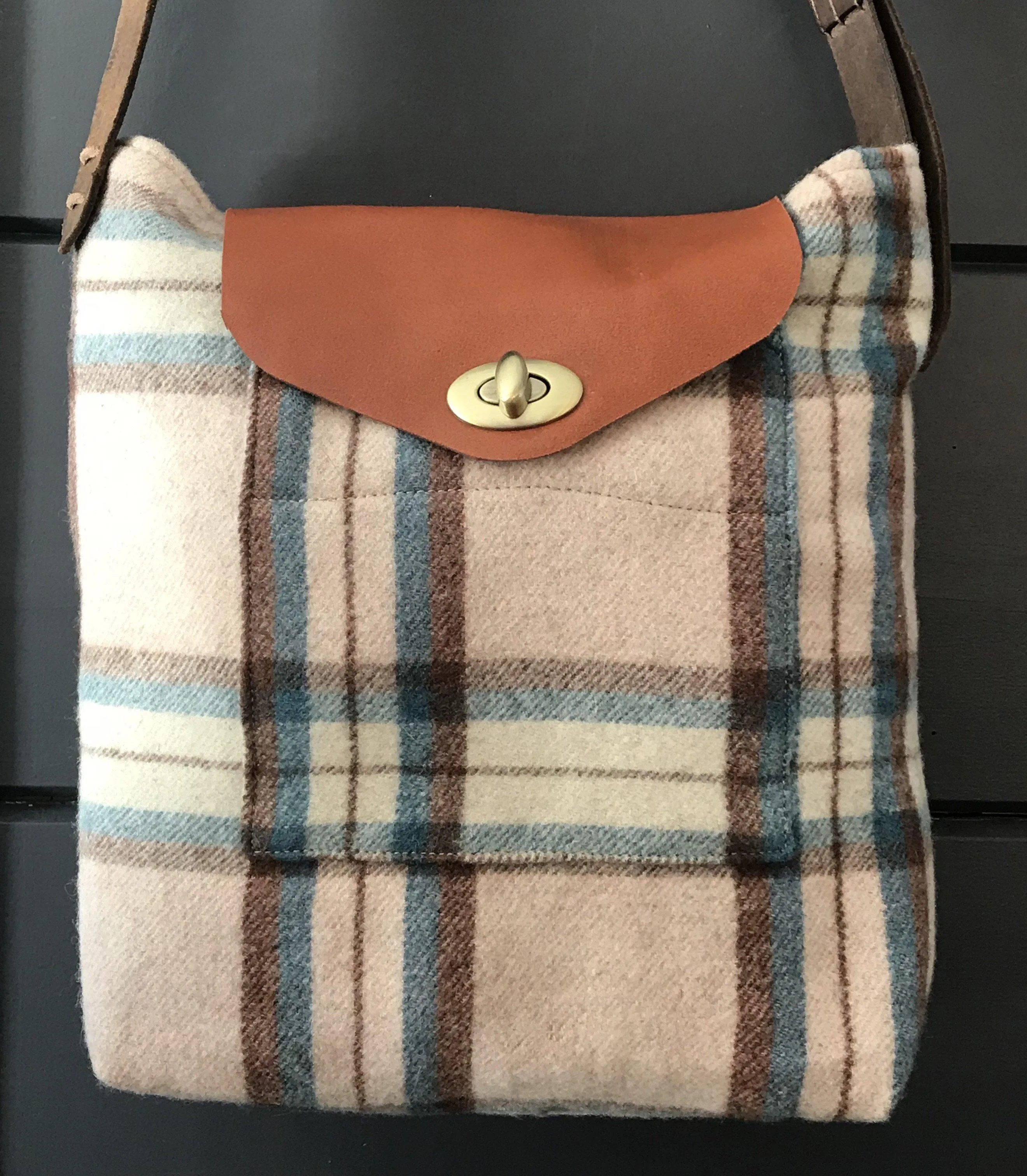 British Artist-made Vintage Wool Blanket Bag/Purse