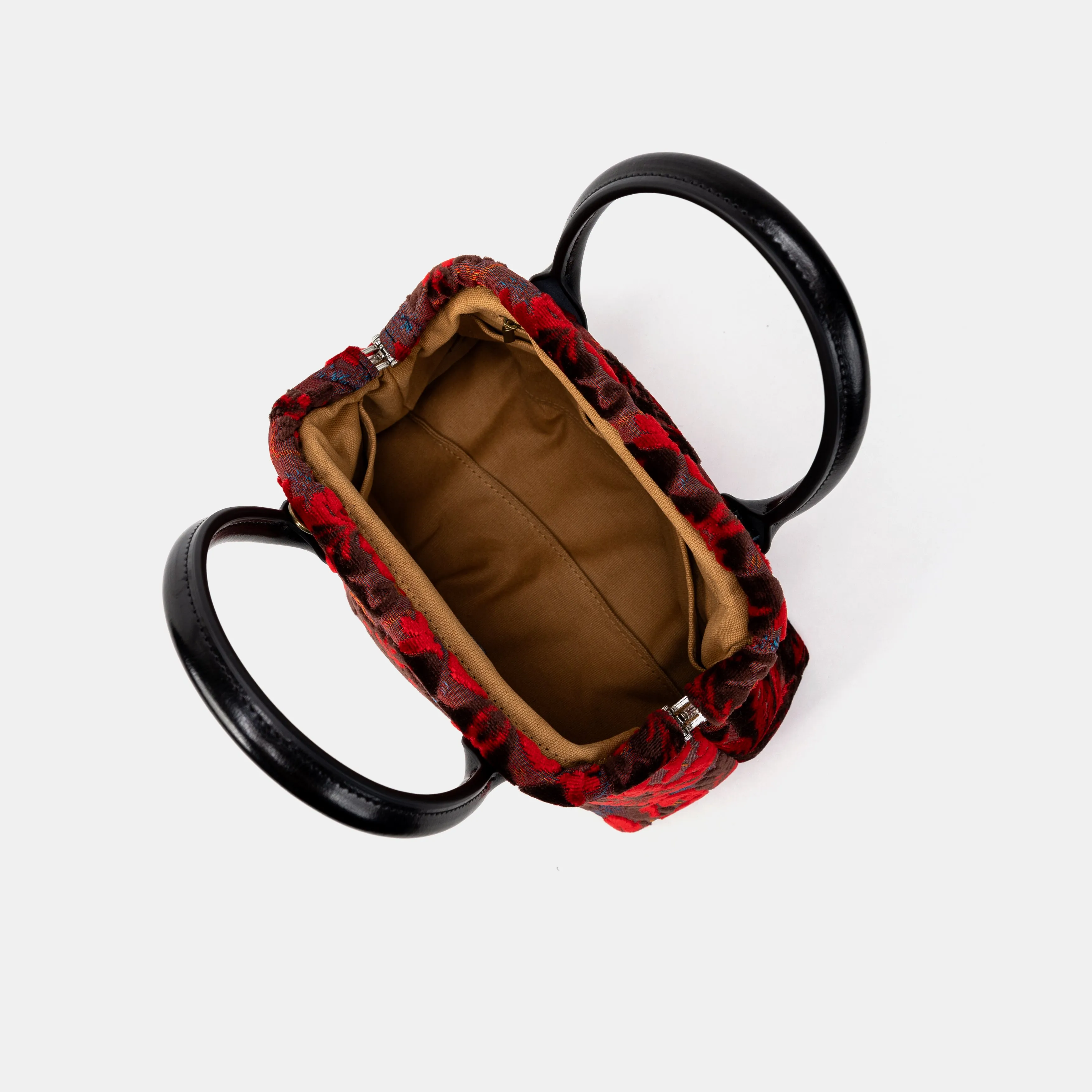 Burnout Velvet Revival Scarlet Carpet Satchel