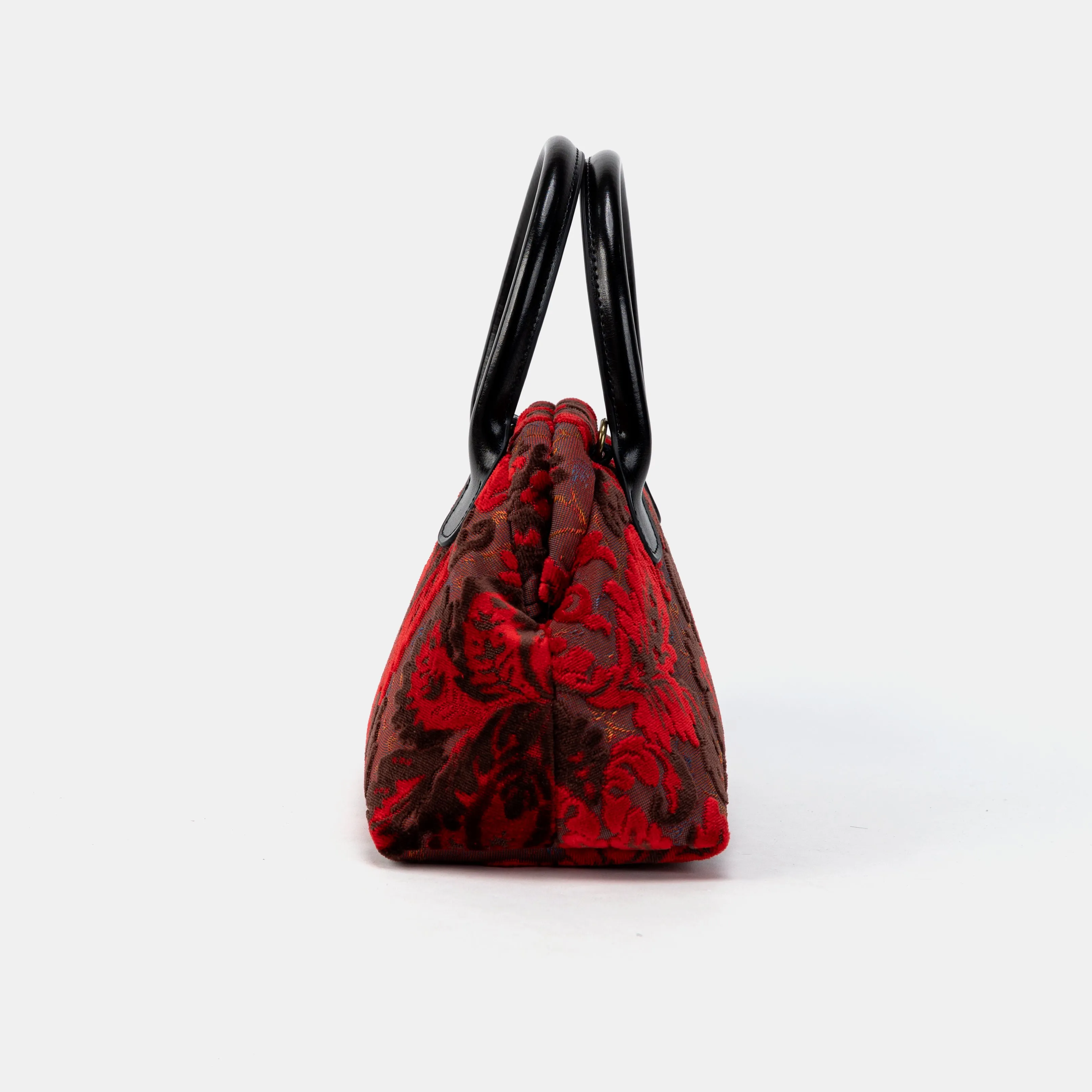 Burnout Velvet Revival Scarlet Carpet Satchel