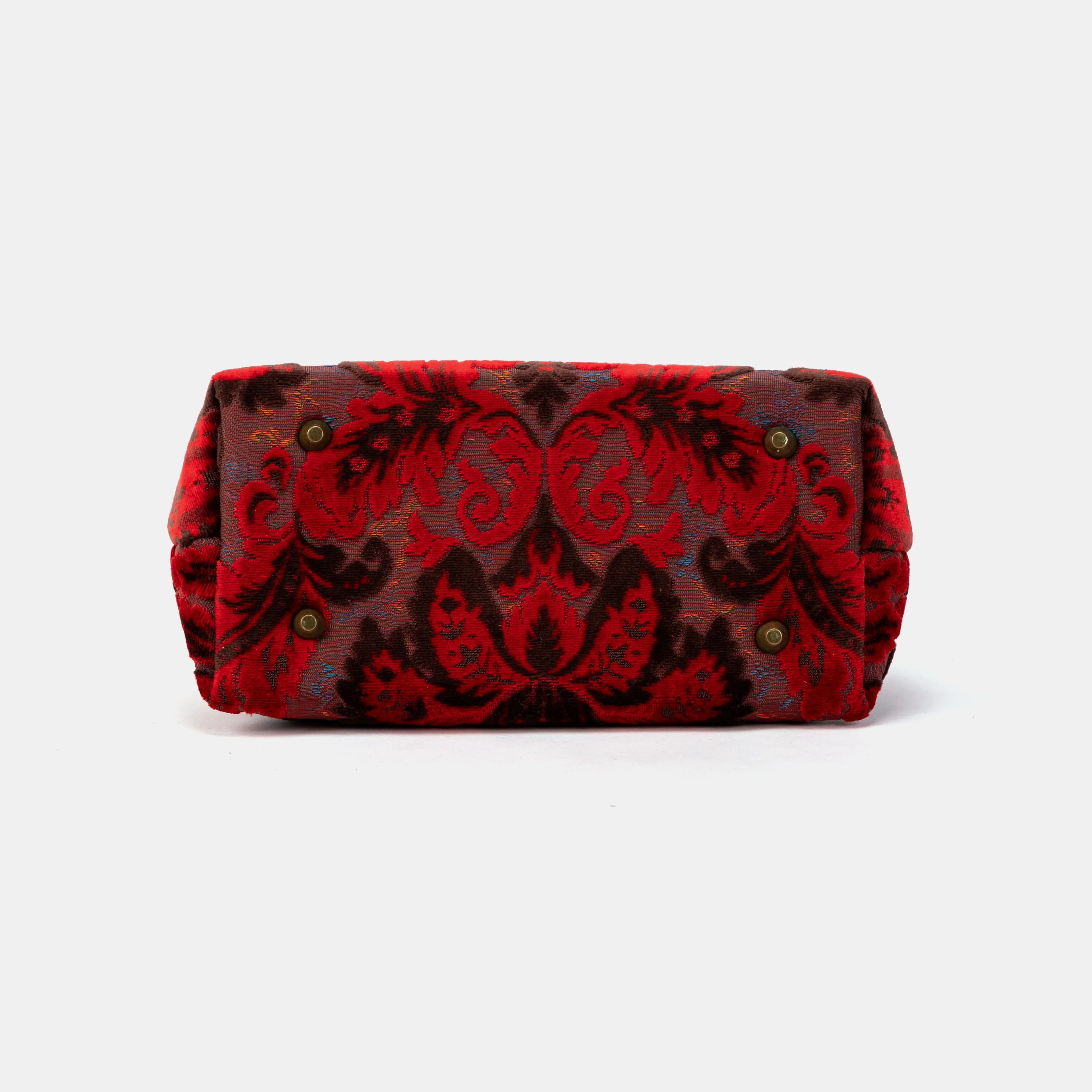 Burnout Velvet Revival Scarlet Carpet Satchel