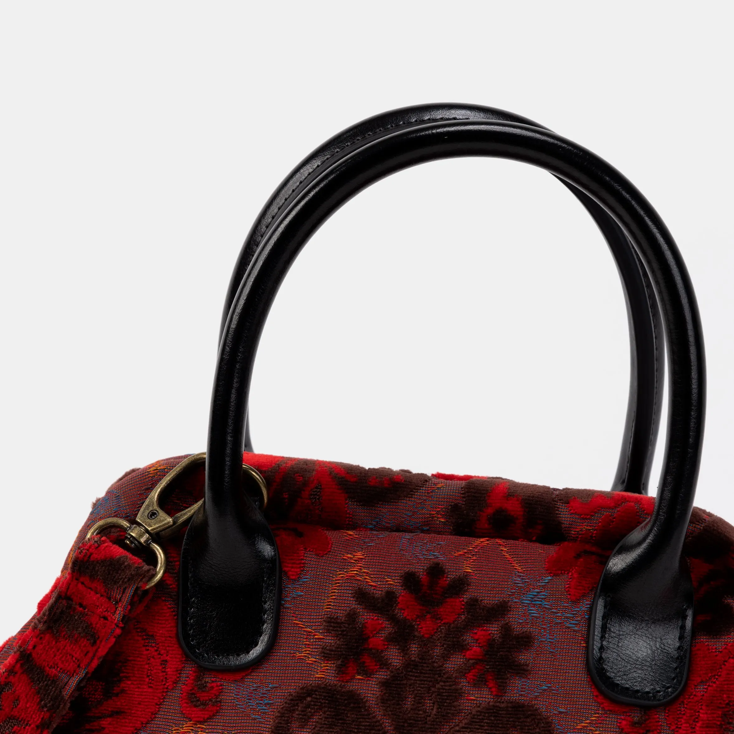 Burnout Velvet Revival Scarlet Carpet Satchel