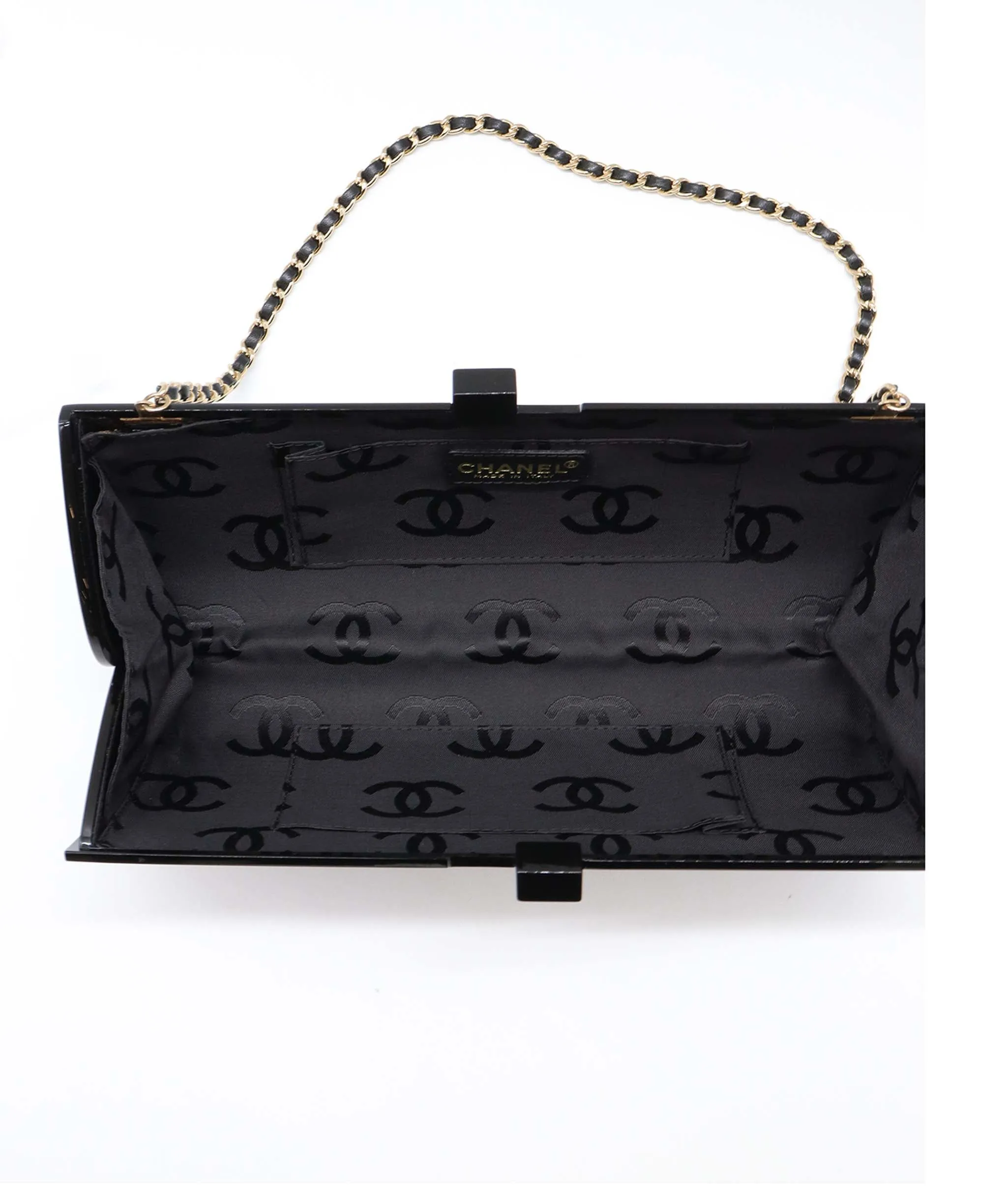 CHANEL VINTAGE PLASTIC CHAIN SHOULDER BAG  90248001 DXBS0602