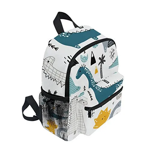 Cute Backpack Schoolbag Dino Scandinavian Style for Kid's Toddler Children