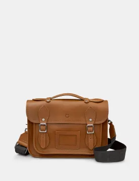 Dewhurst 10.5" Brown Leather Satchel Bag