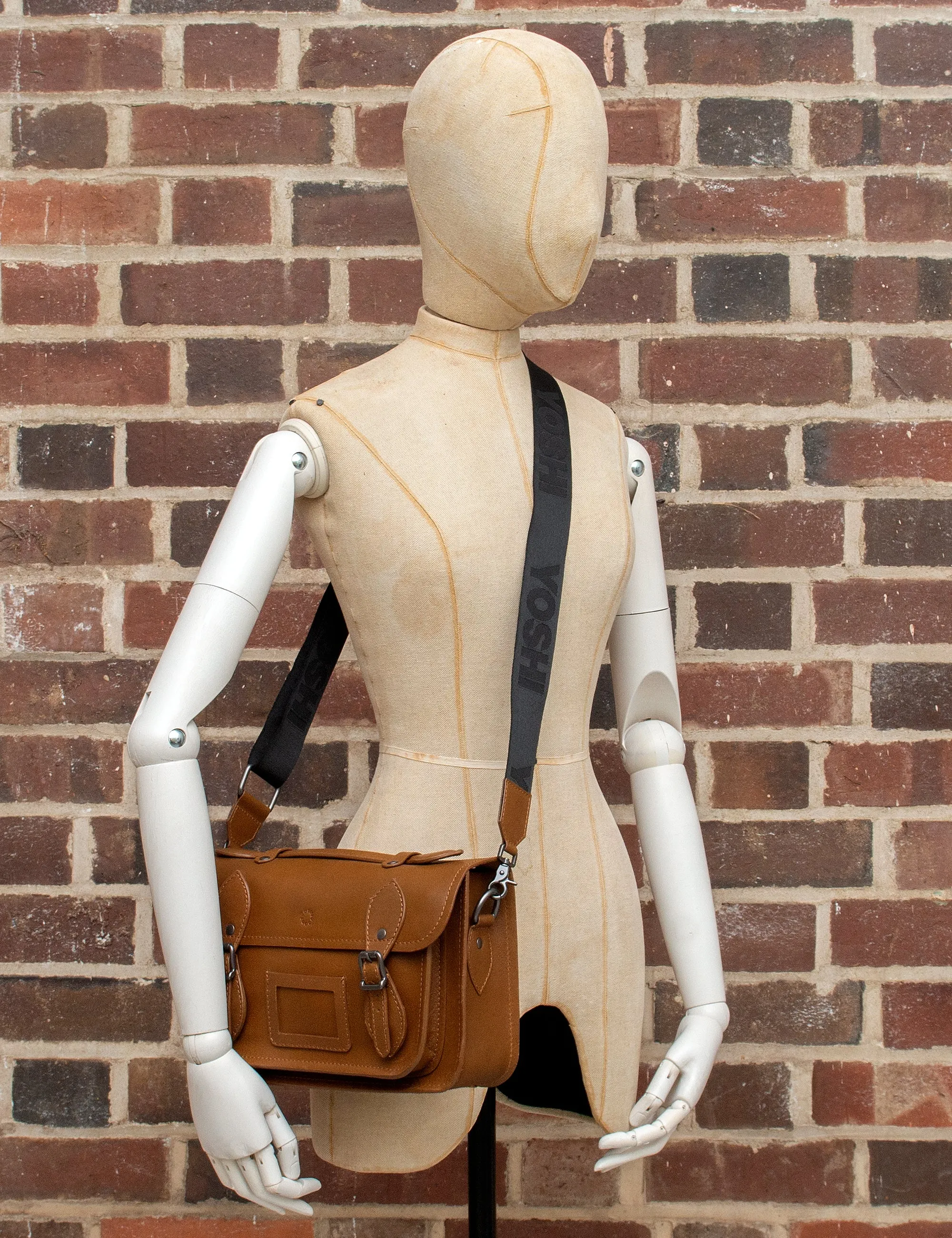 Dewhurst 10.5" Brown Leather Satchel Bag