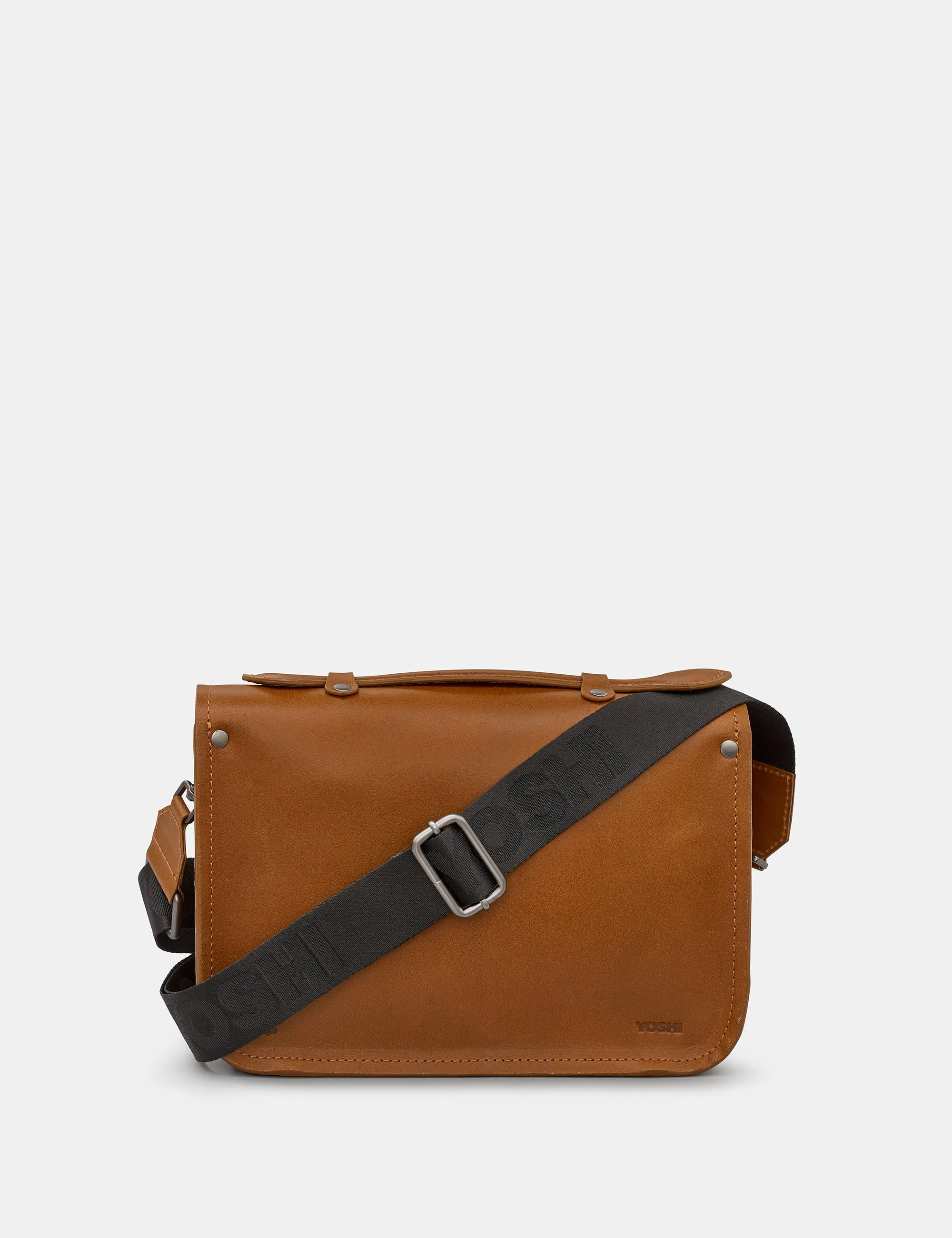 Dewhurst 10.5" Brown Leather Satchel Bag