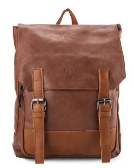 Distressed Leather Relay Backpack - Camel