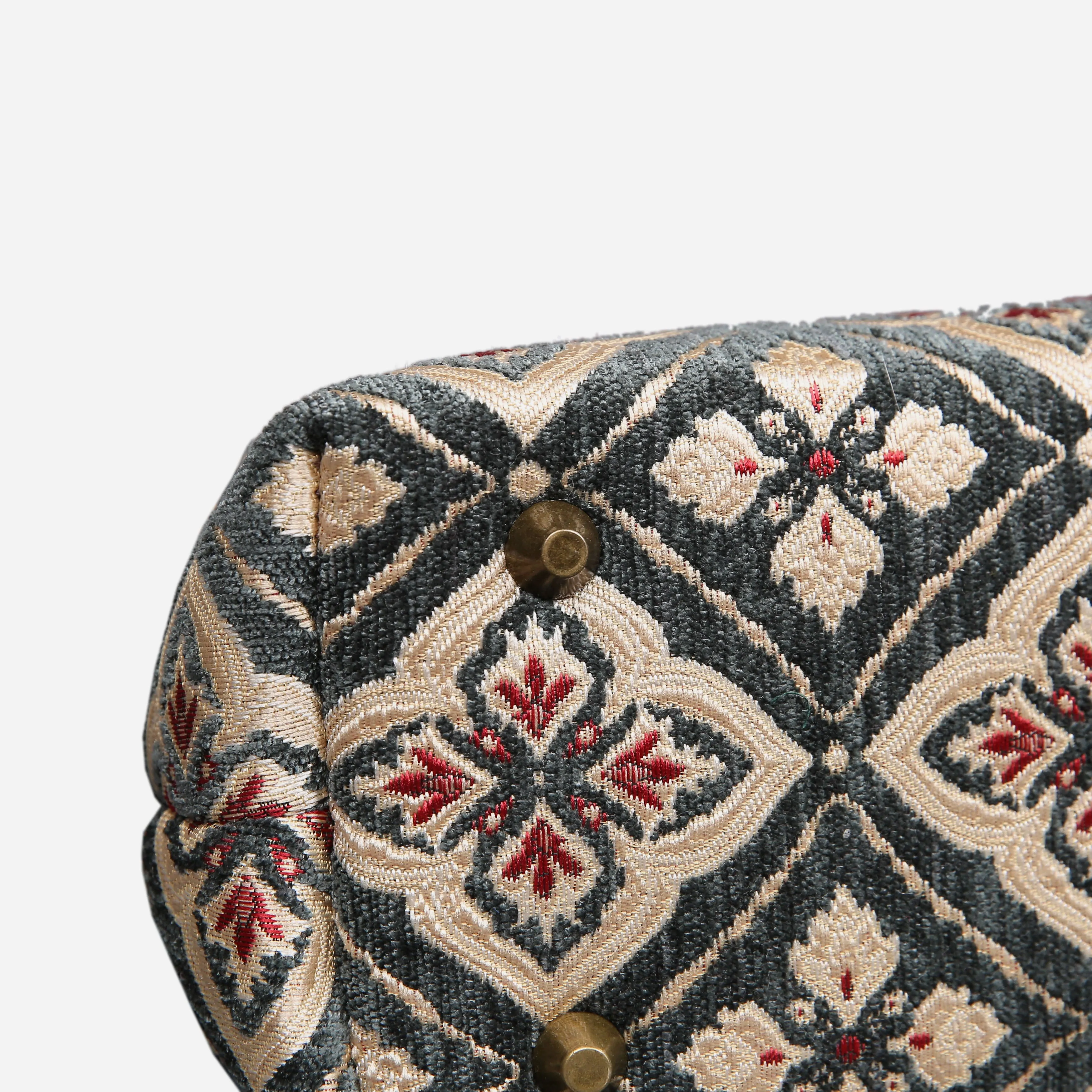 Ethnic Green Tuck Lock Carpet Satchel