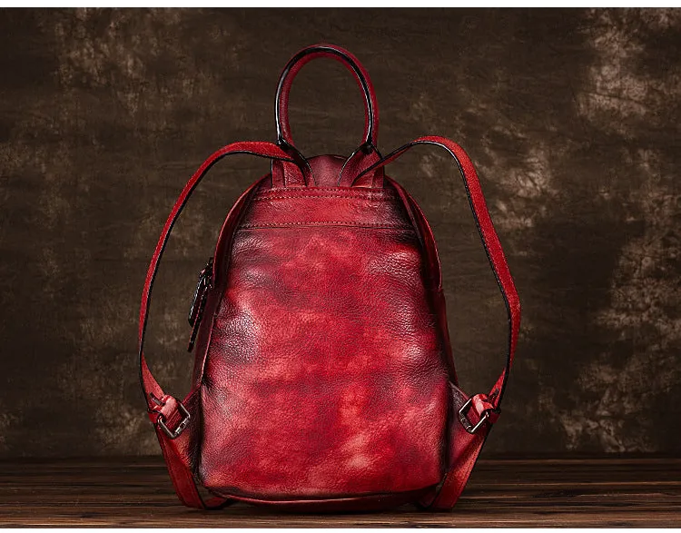 Fashion Womens Leather Backpack Purse Bag Small Book Bags for Women