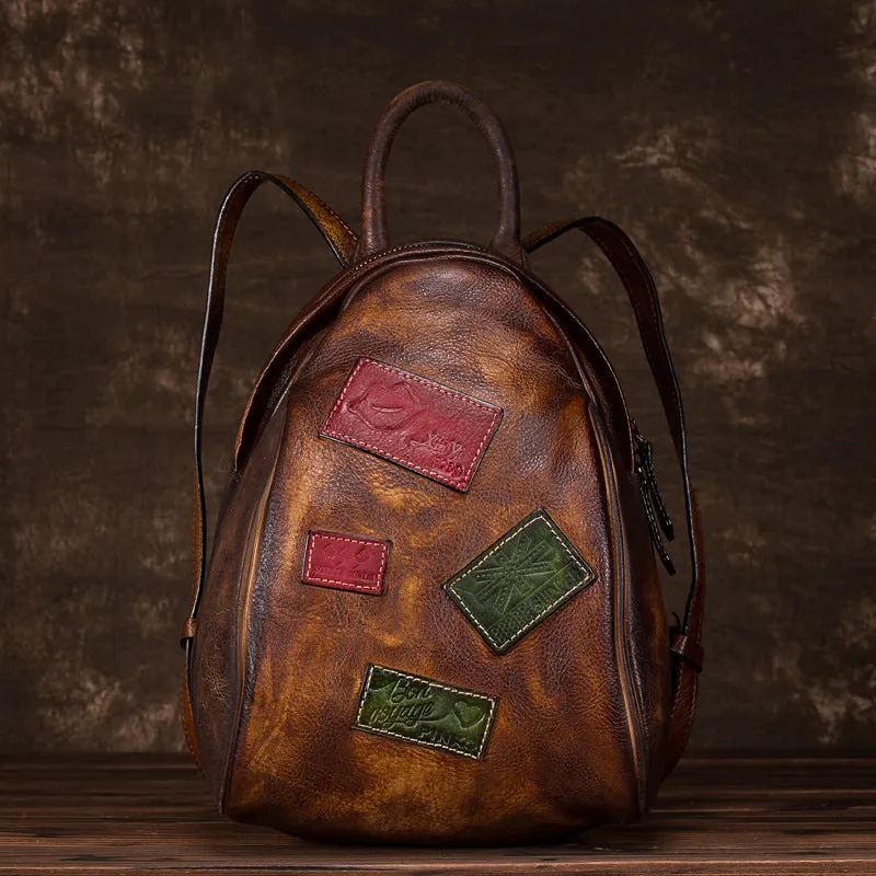 Fashion Womens Leather Backpack Purse Bag Small Book Bags for Women