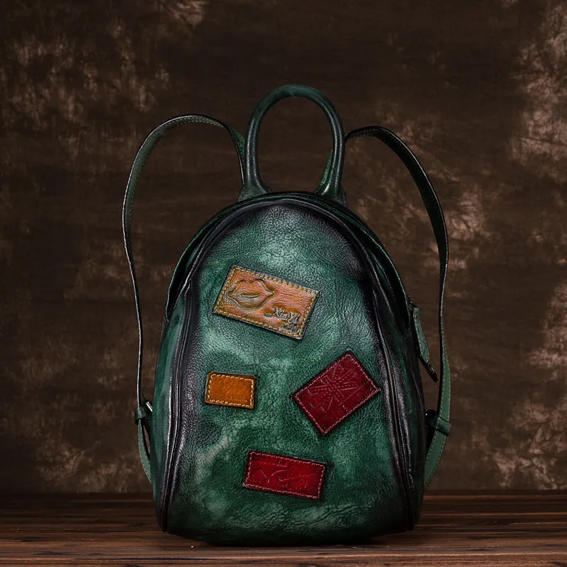 Fashion Womens Leather Backpack Purse Bag Small Book Bags for Women