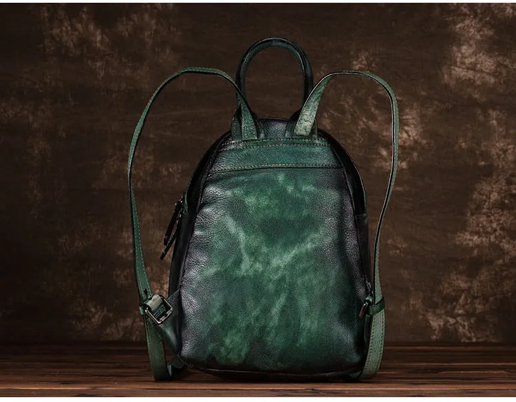 Fashion Womens Leather Backpack Purse Bag Small Book Bags for Women