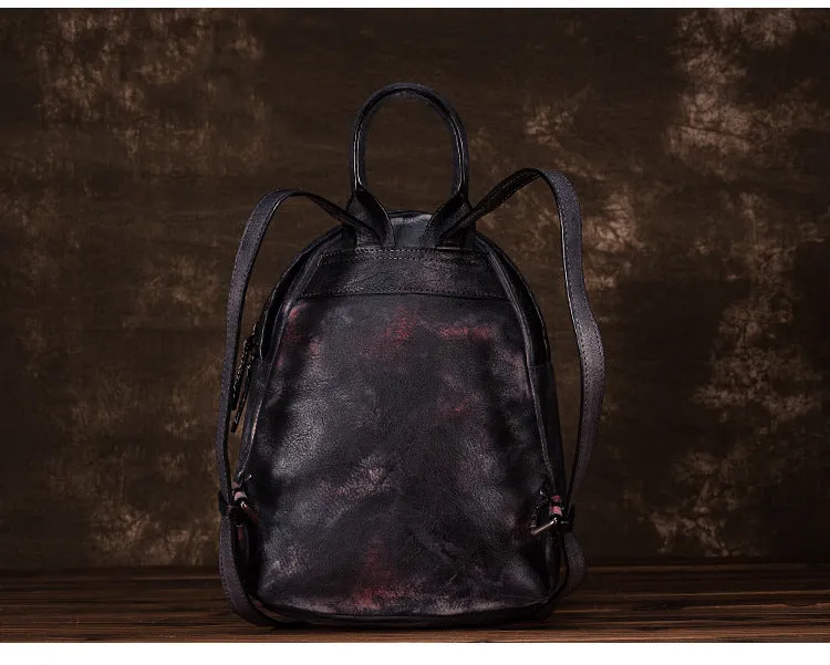 Fashion Womens Leather Backpack Purse Bag Small Book Bags for Women