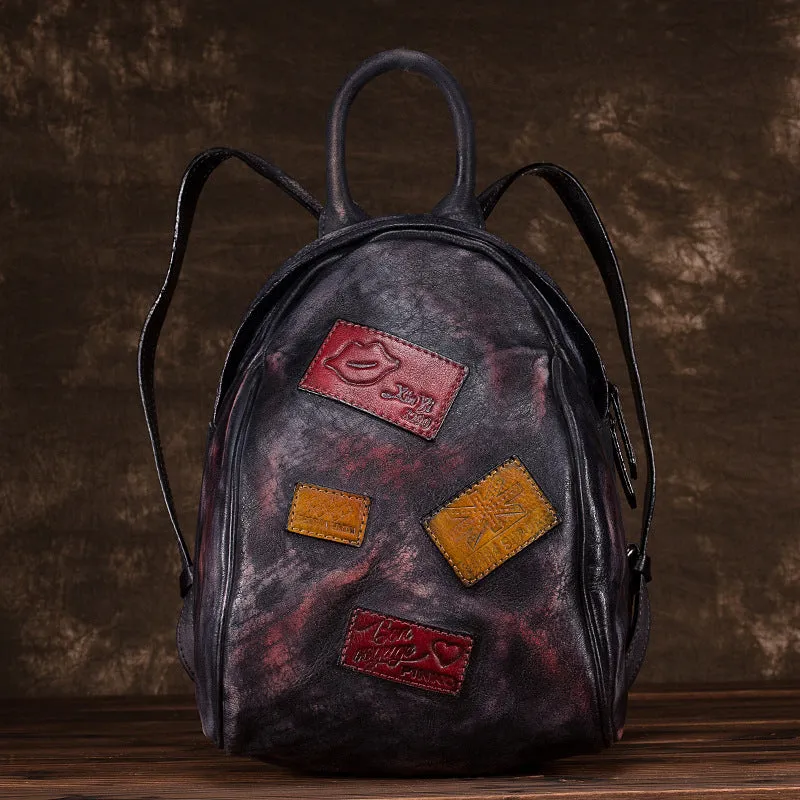 Fashion Womens Leather Backpack Purse Bag Small Book Bags for Women