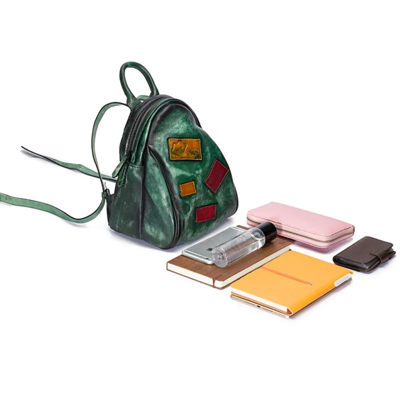 Fashion Womens Leather Backpack Purse Bag Small Book Bags for Women