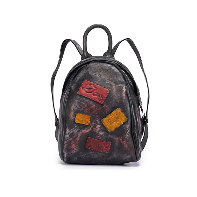 Fashion Womens Leather Backpack Purse Bag Small Book Bags for Women