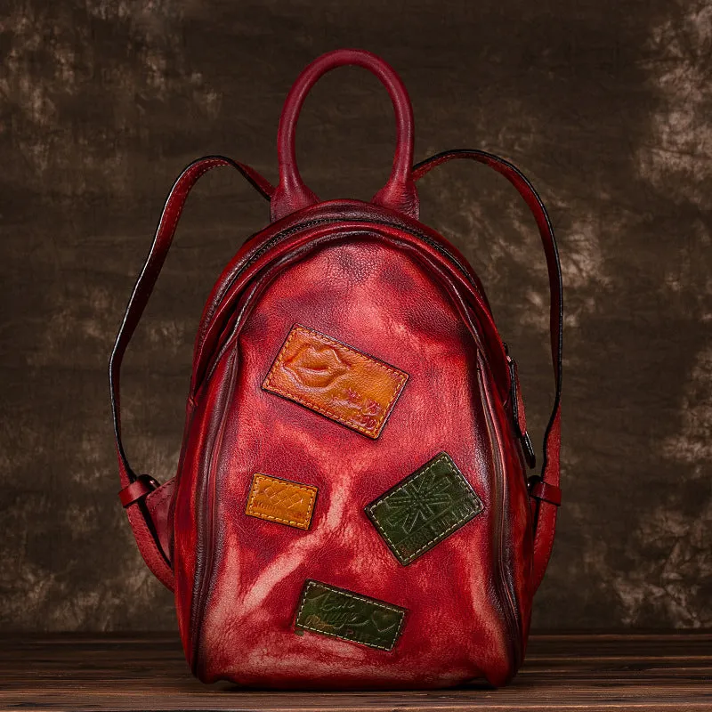 Fashion Womens Leather Backpack Purse Bag Small Book Bags for Women