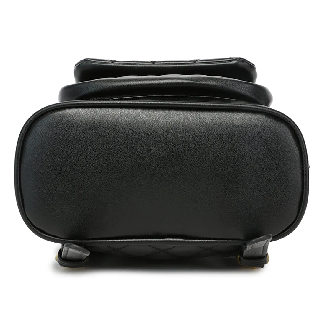 Faux Leather Bucket Backpack