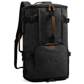 G-FAVOR 40L Travel Backpack,Vintage Canvas Rucksack Convertible Duffel Bag Flight Approved Luggage Carry Fit for 17 Inch Laptop