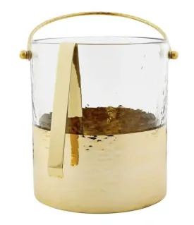 Gold Edged Ice Bucket